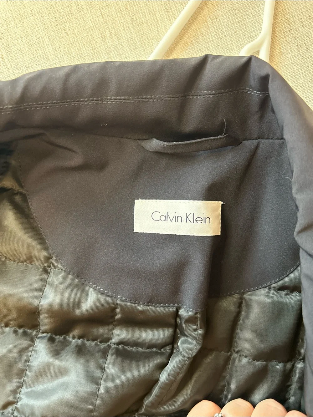 Calvin Klein Black Trench Coat - Single-Breasted Classic